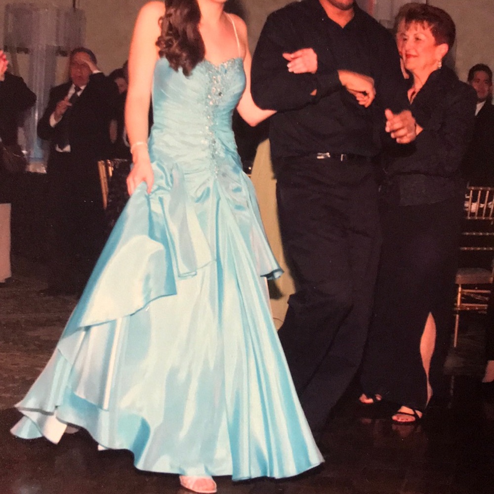 Aqua gown